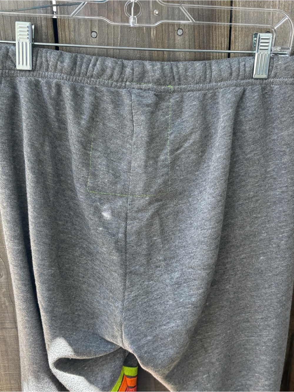 Aviator Nation Gray Joggers with Neon Rainbow Side Stripe - Picture 5 of 10